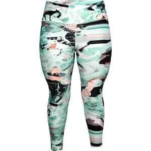 UNDER ARMOUR Abstract HeatGear High Rise Compression Active Gym Leggings Size 2X